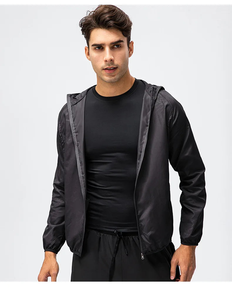 Unisex Waterproof Windbreaker Jacket – Sun Protection & Outdoor Use